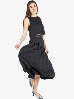 Solada Top donna smanicato con zip sulla schiena