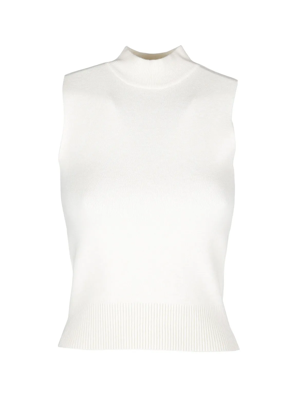 Solada Top donna smanicato in maglia