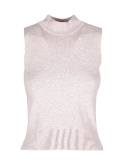 Solada Top donna smanicato in maglia