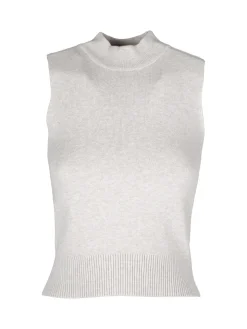 Solada Top donna smanicato in maglia
