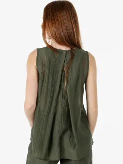 Solada Top donna smanicato - militare