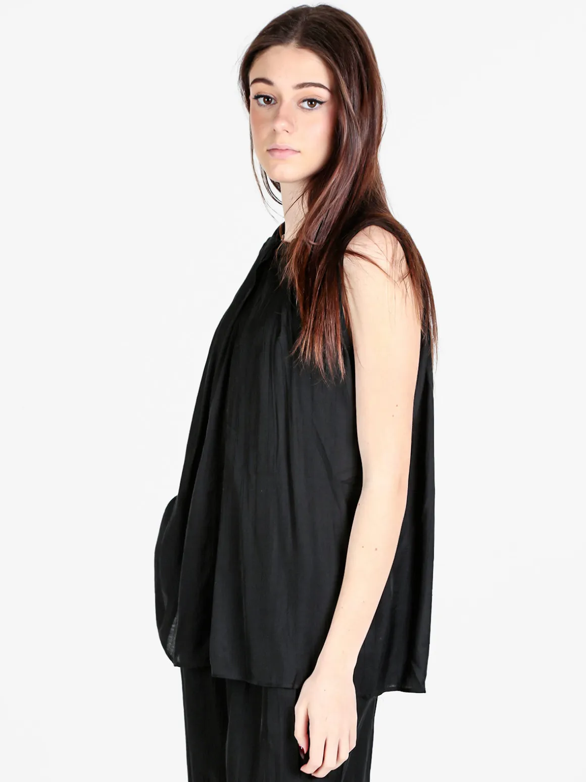 Solada Top donna smanicato oversize