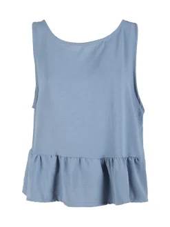 Solada Top donna tinta unita - blu