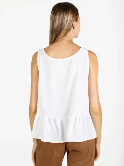 Solada Top donna tinta unita - bianco