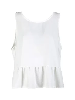 Solada Top donna tinta unita - bianco