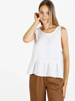 Solada Top donna tinta unita - bianco