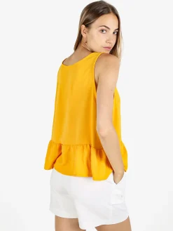 Solada Top donna tinta unita - giallo