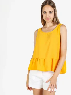 Solada Top donna tinta unita - giallo