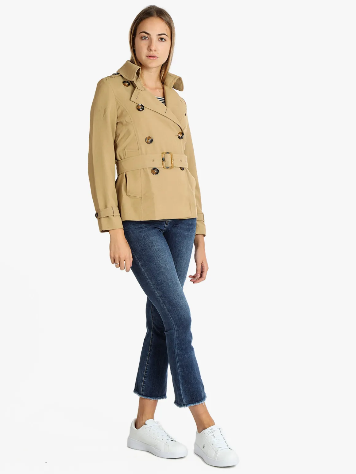 Solada Trench corto donna con cintura