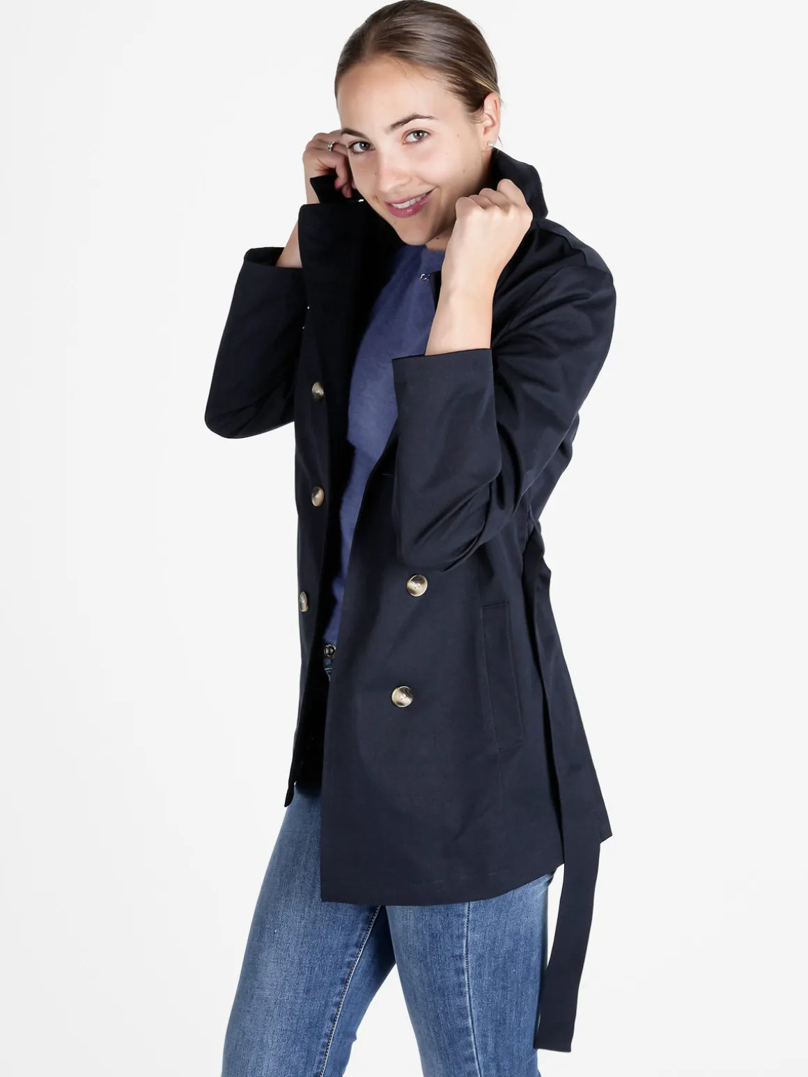 Solada Trench donna con bottoni a doppiopetto