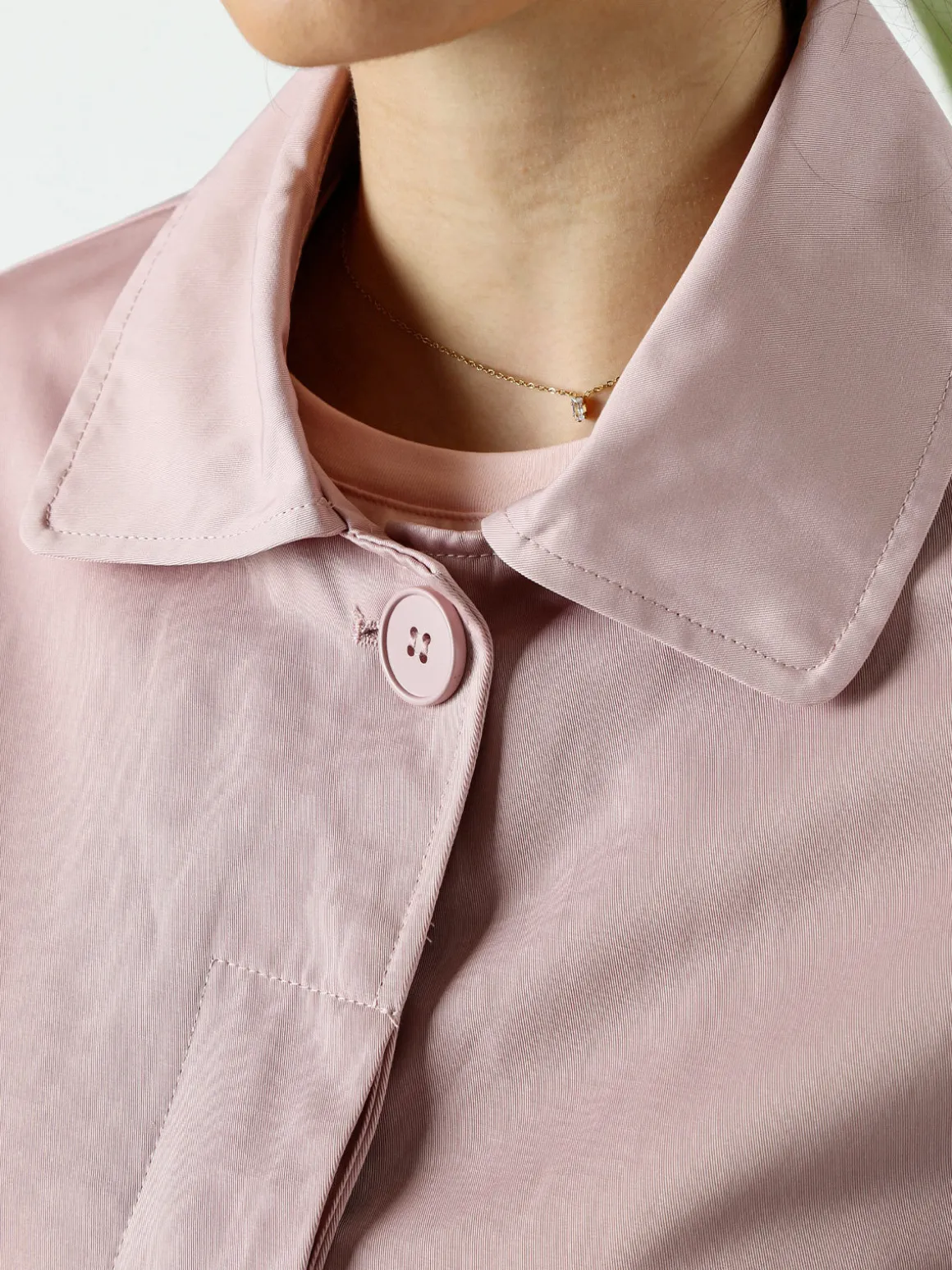 Solada Trench impermeabile da donna con bottoni - rosa