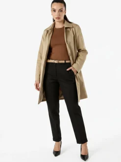 Solada Trench impermeabile da donna con bottoni - khaki