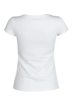 Solada T-shirt con stampa e perline