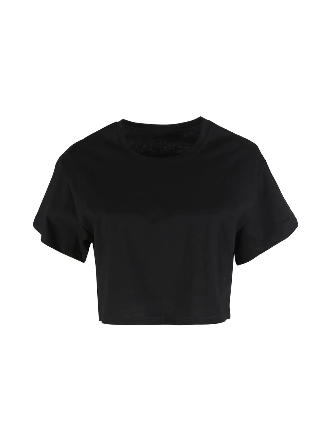 Solada T-shirt crop donna in cotone oversize