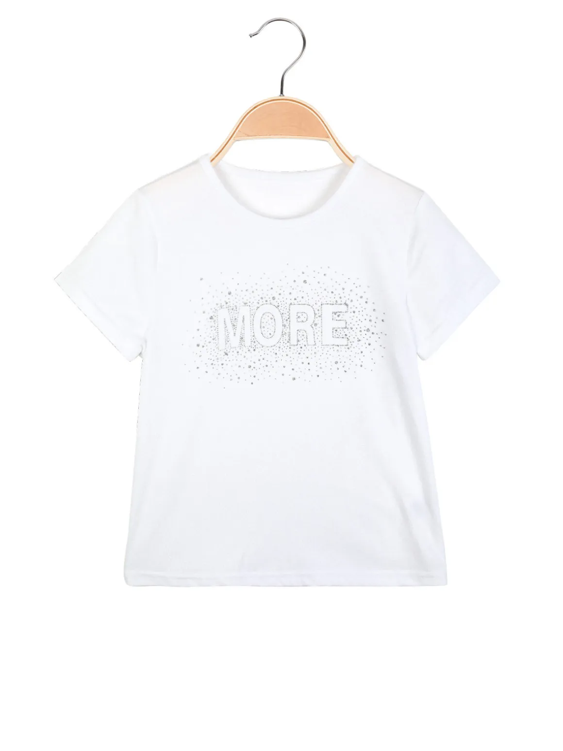 Solada T-shirt da bambina con scritta brillantinata