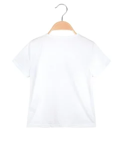 Solada T-shirt da bambina con scritta brillantinata