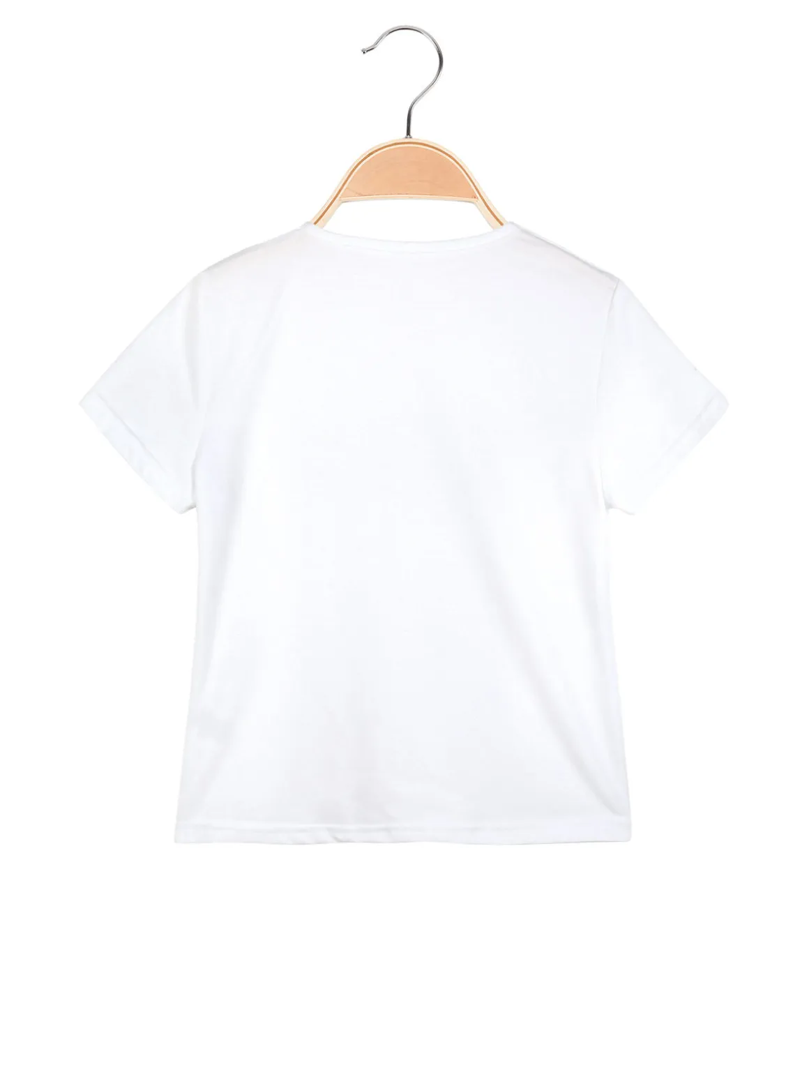 Solada T-shirt da bambina con scritta brillantinata