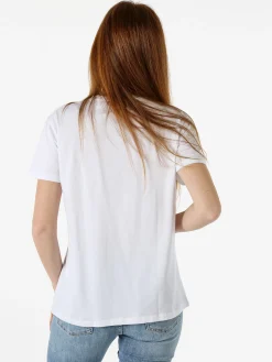 Solada T-shirt da donna in cotone con stampa e strass - rosa