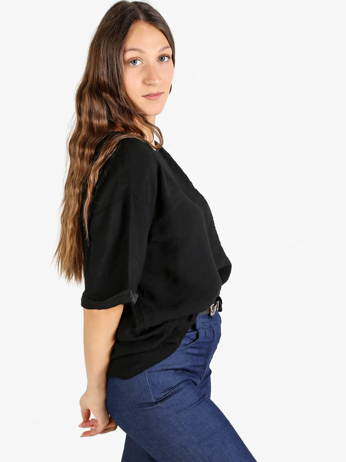 Solada T-shirt da donna oversize con taschino