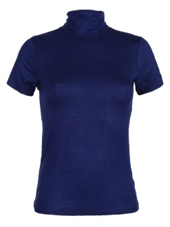 Solada T-shirt dolcevita da donna in tinta unita