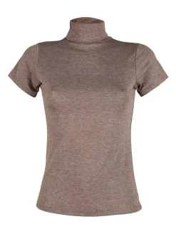 Solada T-shirt dolcevita da donna in tinta unita