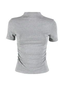 Solada T-shirt donna accollata - grigio