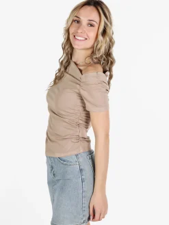 Solada T-shirt donna con drappeggio