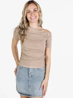 Solada T-shirt donna con drappeggio