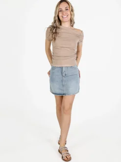 Solada T-shirt donna con drappeggio