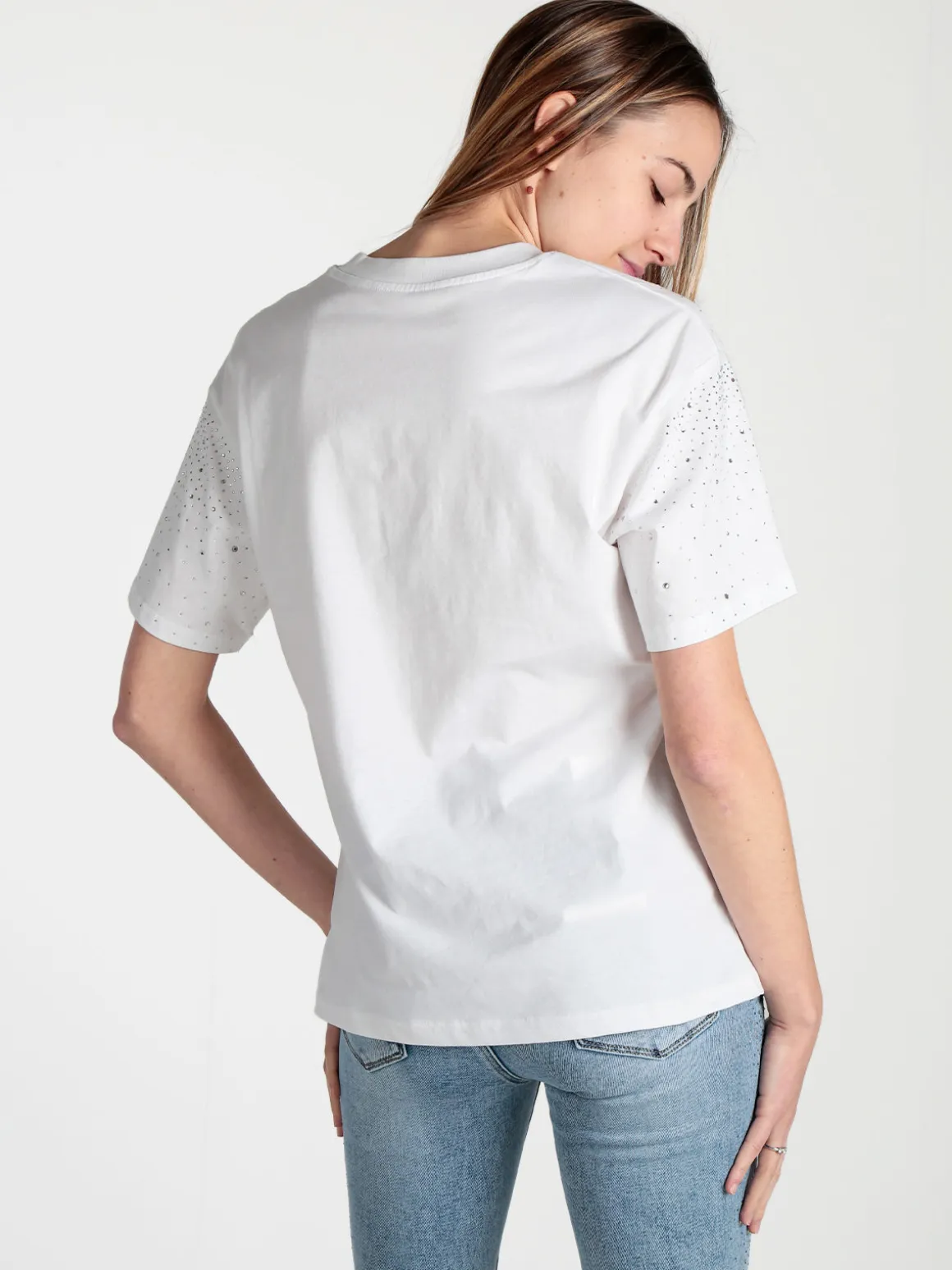 Solada T-shirt donna con strass