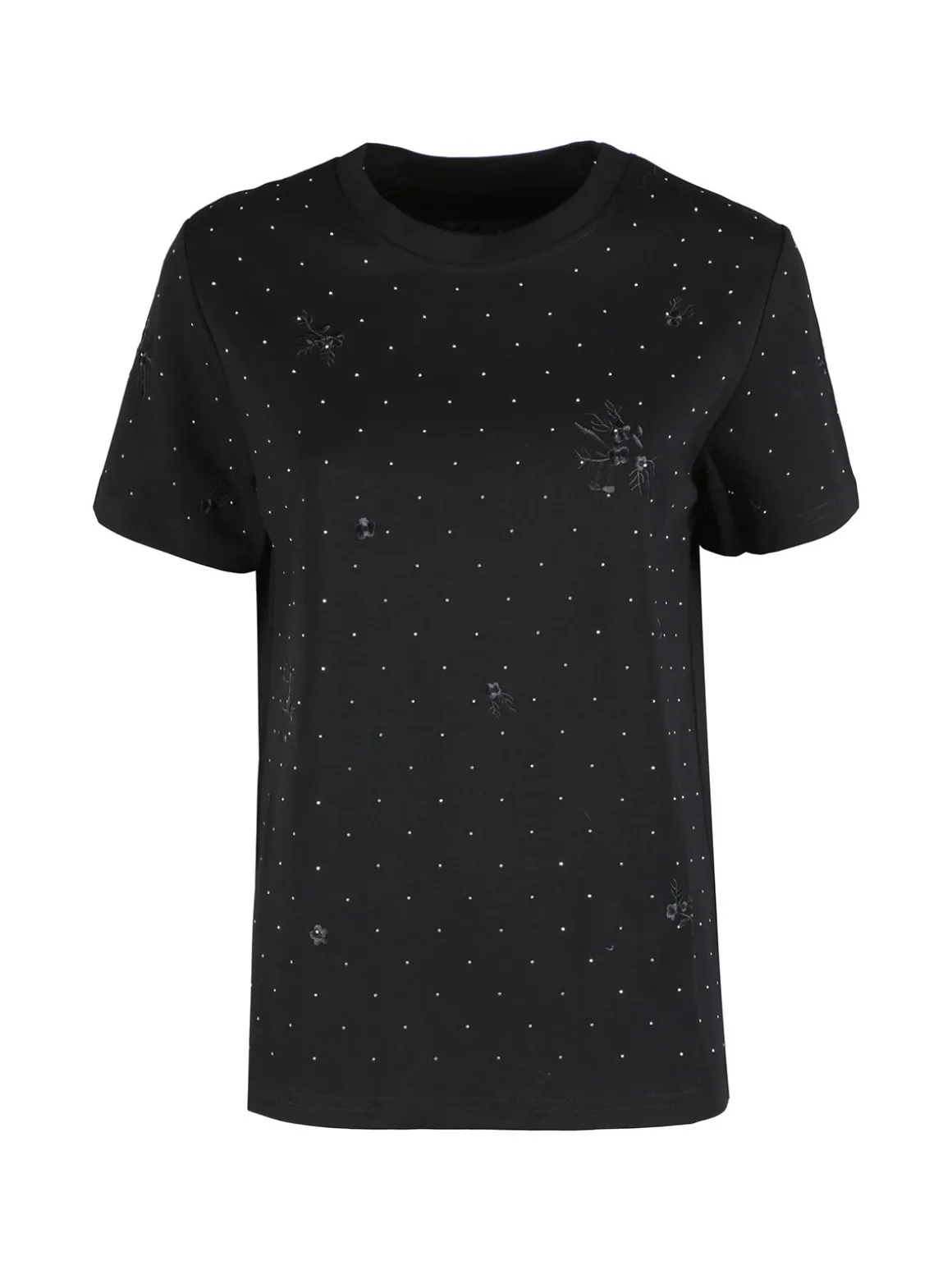 Solada T-shirt donna con strass e ricami