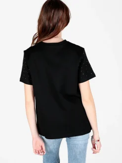 Solada T-shirt donna con strass e ricami