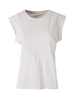 Solada T-shirt donna in cotone senza maniche - beige