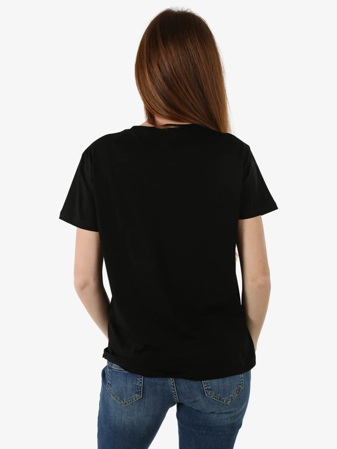 Solada T-shirt donna in cotone con stampa orsacchiotti e strass - nero