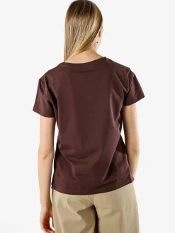 Solada T-shirt donna in cotone con stampa - moro