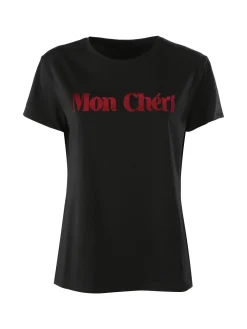 Solada T-shirt donna in cotone con stampa - nero