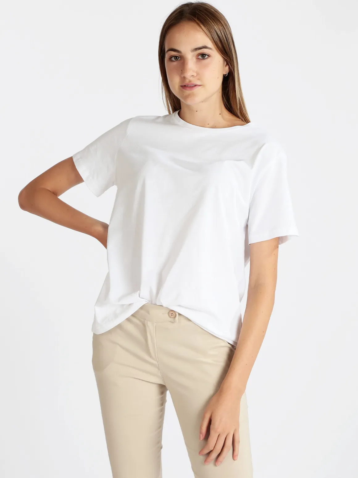 Solada T-shirt donna in cotone monocolore
