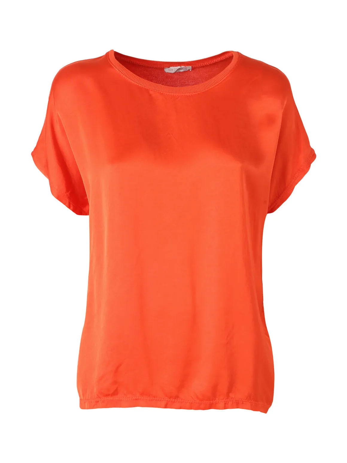 Solada T-shirt donna in viscosa e seta - arancione