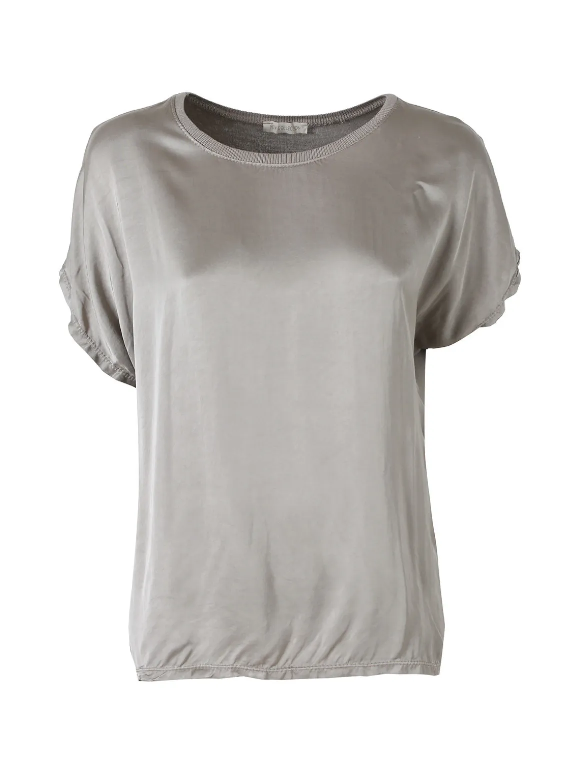 Solada T-shirt donna in viscosa e seta - fango