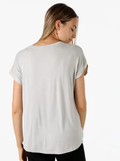Solada T-shirt donna in viscosa e seta - beige