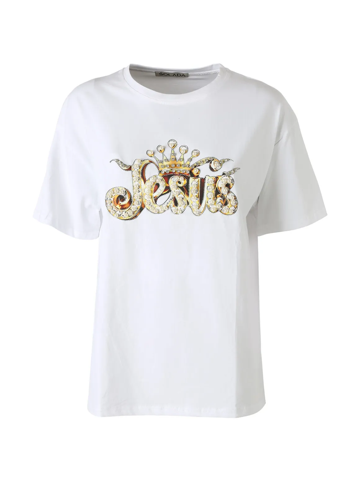 Solada T-shirt donna oversize con giromanica imbottito