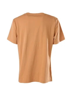 Solada T-shirt donna oversize in cotone - cammello