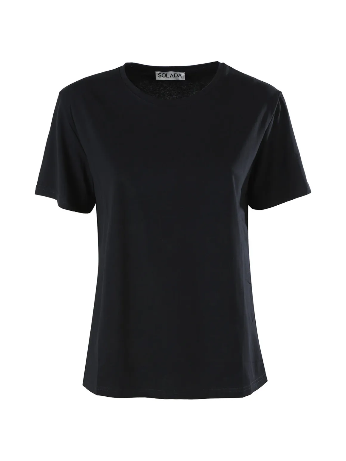 Solada T-shirt donna oversize in cotone - nero