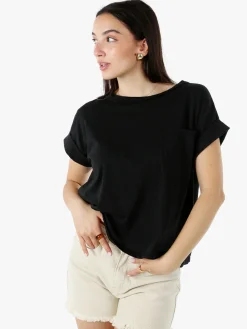 Solada T-shirt donna oversize in cotone elasticizzato - bianco