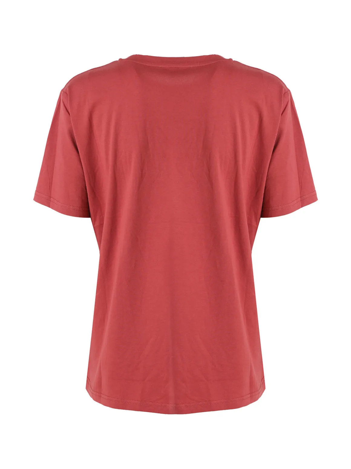 Solada T-shirt donna oversize in cotone - corallo