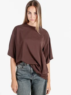 Solada T-shirt donna oversize tinta unita
