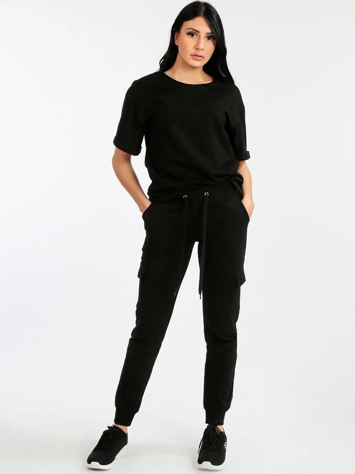Solada T-shirt donna oversize con strass e sfumatura - giallo