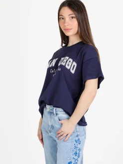 Solada T-shirt donna oversize con stampa scritta
