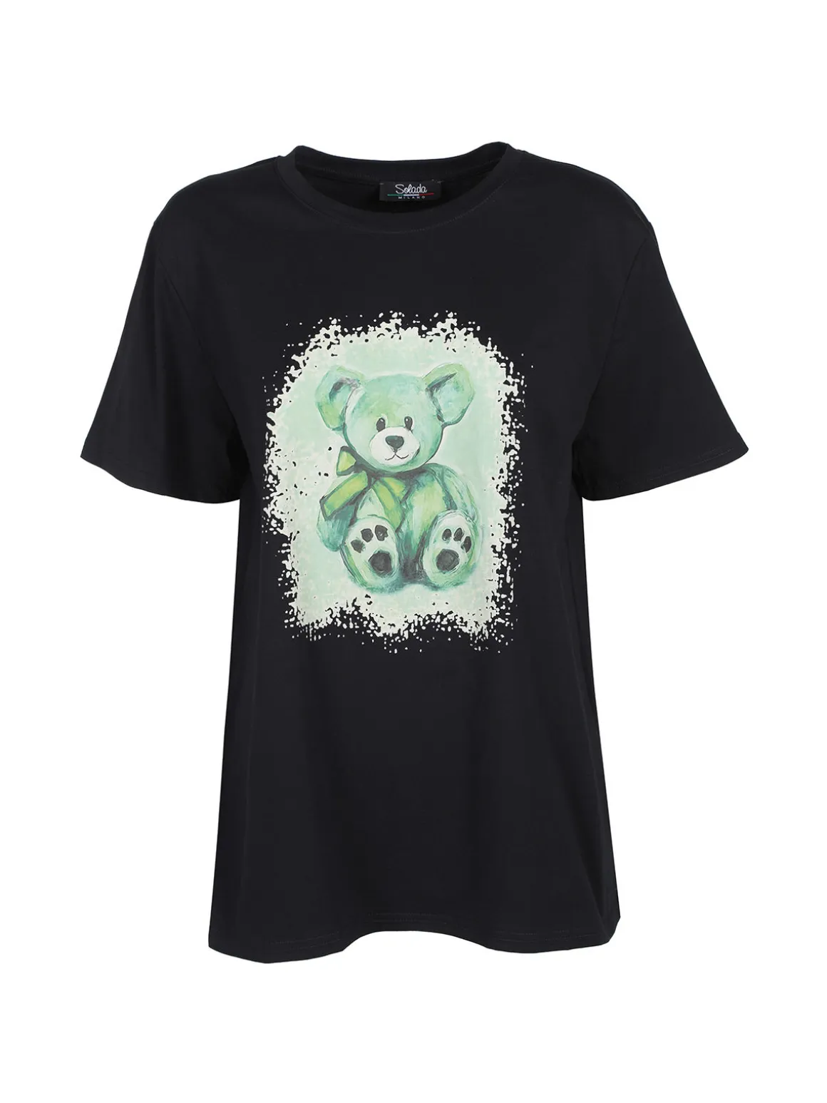 Solada T-shirt donna oversize con stampa orsacchiotto