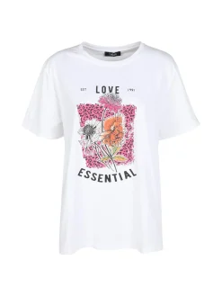 Solada T-shirt donna oversize con stampa fiori